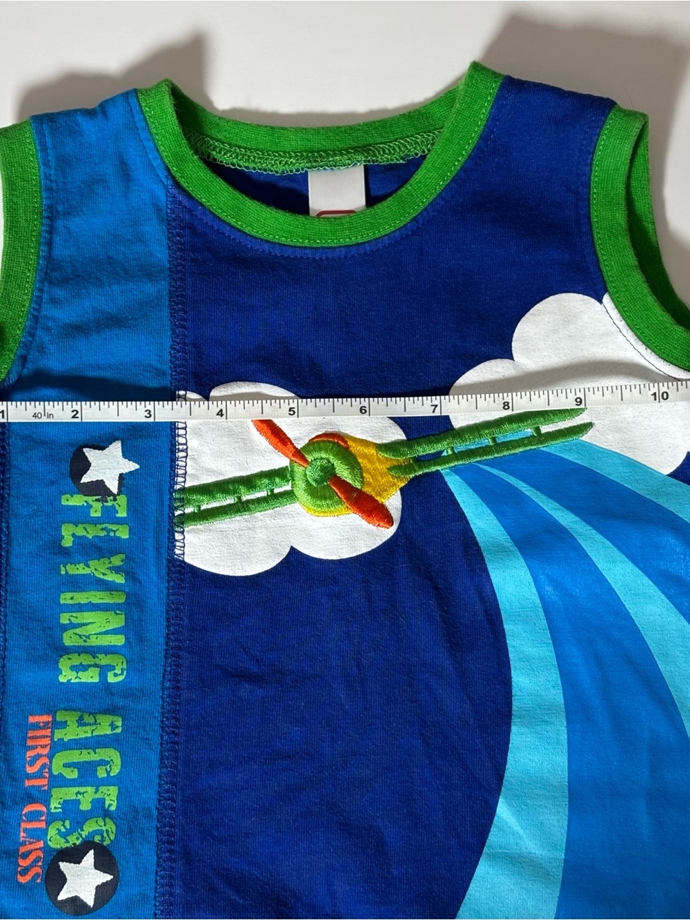 Rare Vintage Y2K Little Tikes Flying Aces Airplane Graphic Tank Top Shirt Retro - Picture 10 of 10